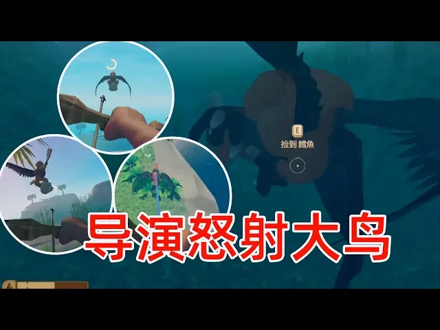 木筏求生14: 被岛上的动物轮番欺负,导演怒射大鸟报仇雪恨!